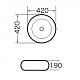 Раковина GR-3010 (420*420*190)