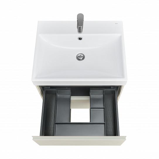 Тумба под раковину Roca Ona Ivory 600 слоновая кость, 2 ящика, ZRU9307861