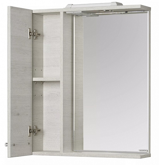 Зеркальный шкаф Ронда 60 дуб сомерсет 1A205102RSC2L AQUATON PRO