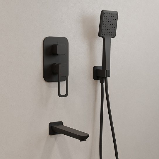 Душевая система с тропическим душем Iddis Slide SLIBL03i68