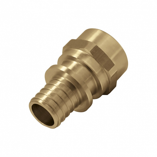 Соединитель латунный Push c манжетой с внутренней резьбой 25х3,5 G3/4 9014.300