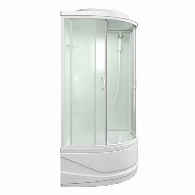 Душевая кабина 100х100 угловая Mirwell MR3510TP-C3-RUS высокий поддон