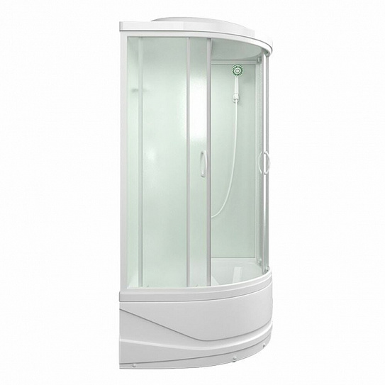 Душевая кабина 100х100 угловая Mirwell MR3510TP-C3-RUS высокий поддон