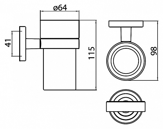 Стакан настенный Emco Polo 072000100
