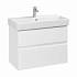 Тумба с раковиной Roca Oleta 80 белый матовый, 2 ящика, A857640501