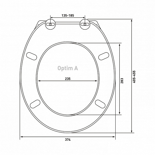 Сиденье для унитаза Berges Optim A 011301