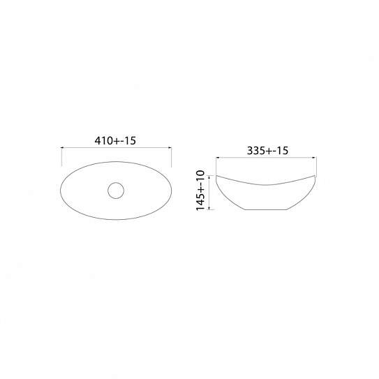 Раковина накладная 41 см овальная Iddis Cloud CLOWS06i27 глянцевый белый