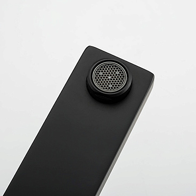 Душевая система с тропическим душем и смесителем Gappo G2417-6 латунь, цвет черный матовый