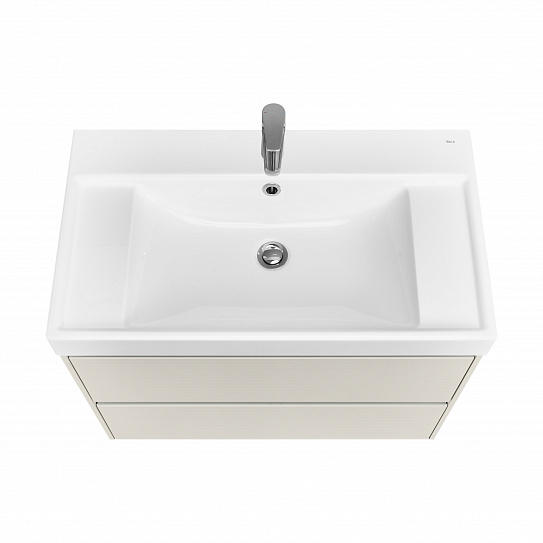 Тумба под раковину Roca Ona Ivory 800 слоновая кость, 2 ящика, ZRU9307862