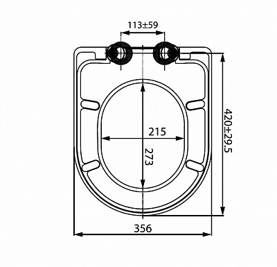 Универсальное сиденье для унитаза Iddis 001 Soft Close, Easy Fix 001DPSEi31