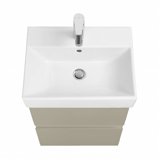 Тумба с раковиной Roca Oleta 50 2 ящика A857638515, капучино
