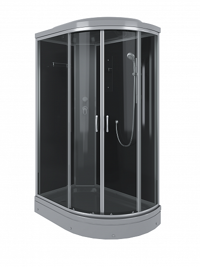 Душевая кабина угловая 120х80х215 ERLIT ER3512PL-C2-RUS_GRAY низкий поддон