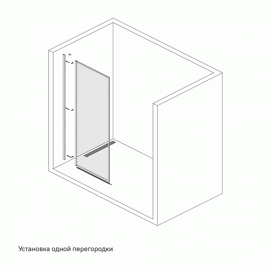 Душевая перегородка Walk In Iddis Slide 120x195 SLI8BS2i23