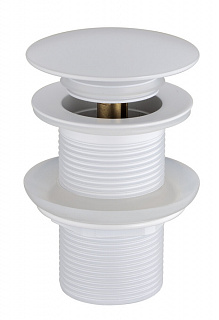 Донный клапан без перелива матовый белый Boheme 612-MW