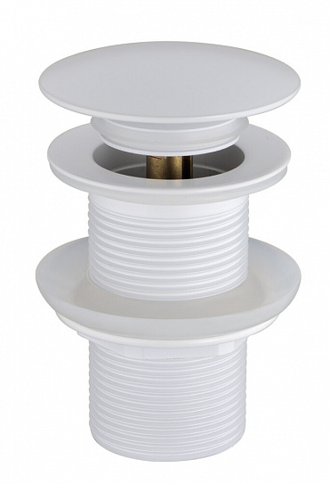 Донный клапан без перелива матовый белый Boheme 612-MW