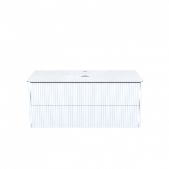 Тумба подвесная, со столешницей (OPH10W0i89), 100 см, белый IDDIS Aiger, AIG10W0i95K