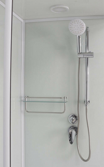 Душевая кабина Frank F409M White низкий поддон , матовые стекла , профиль белый