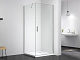 Душевое ограждение 100х100 MONTEREY EX-217 хром прозрачное стекло 8мм