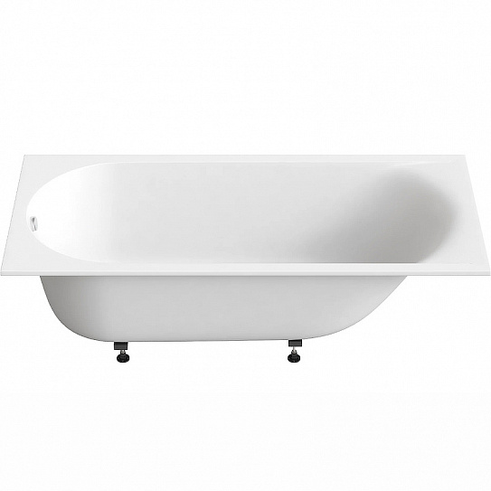 Ванна из литьевого мрамора  Афина 180х80 белый глянец, BAS ВА00027