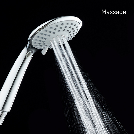 Лейка для душа 3 режима Milardo 3F Essential 3803F10M18