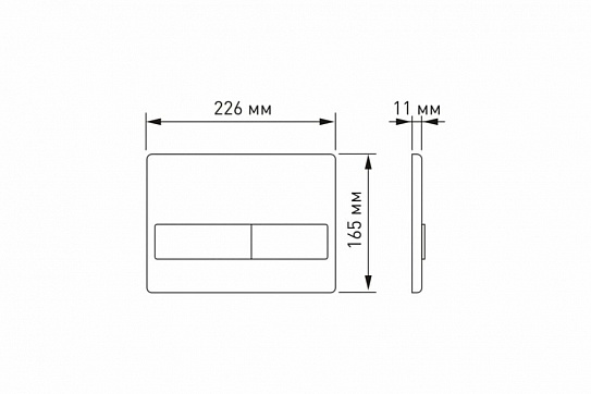 Кнопка для инсталляции BERGES NOVUM L1 белая 040011