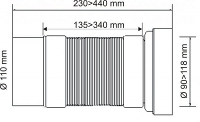 Фановая труба WC-F23P
