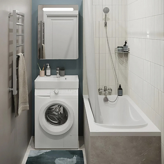 Раковина над стиральной машиной Santek Клио 60х51 с кронштейнами 1WH501770