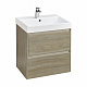 Тумба с раковиной Roca Ona 60 2 ящика A857613511, темный вяз