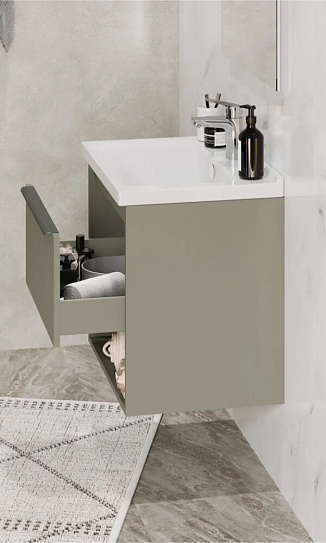 Тумба под раковину Aquaton Хоуп 60 1 створка Хаки 1A287201HP9D0 (под рак.146528)