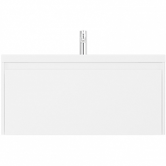 Тумба подвесная Klaufs 100.1Y.NEW (белая) (рак. 217339, Марио 100)