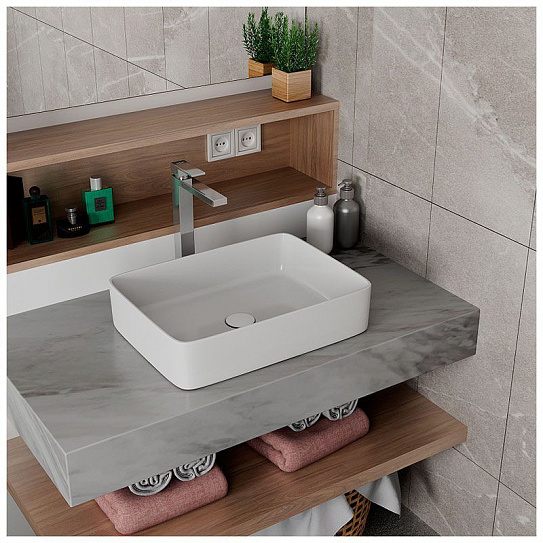 Раковина накладная 48 см прямоугольная D&K Berlin DT1430216