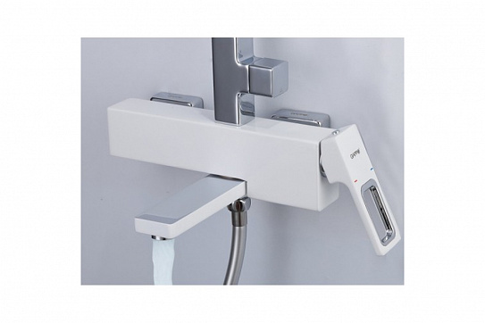 Душевая система с тропическим душем Gappo G2417-8 цвет белый
