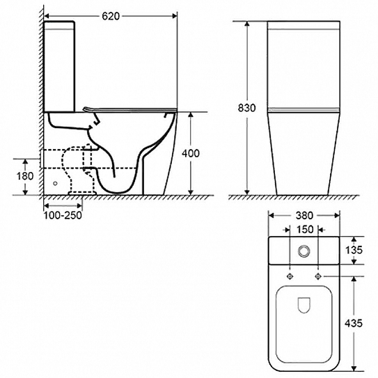 Унитаз компакт с микролифтом Cerutti SPA Mimi CT8707