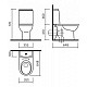 Унитаз-компакт Sanita Luxe Next Slim NXTSLCC01150622