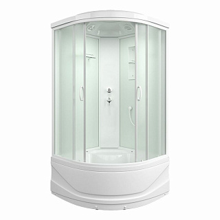 Душевая кабина 100х100 угловая Mirwell MR3510TP-C3-RUS высокий поддон