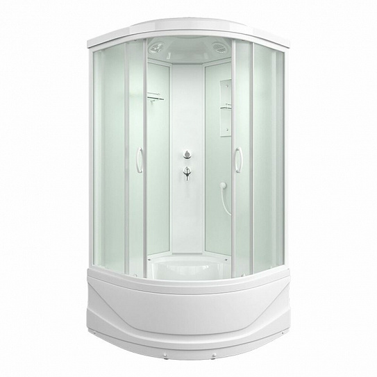 Душевая кабина 100х100 угловая Mirwell MR3510TP-C3-RUS высокий поддон