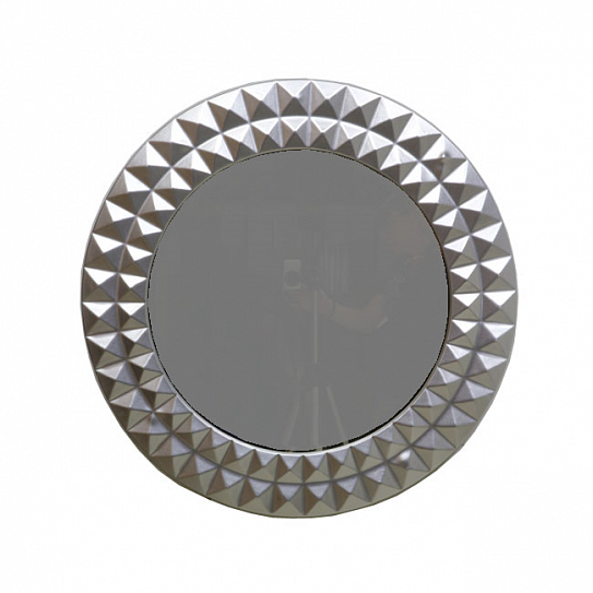Зеркало круглое 80х80 (серебро) Caprigo  PL400-CR