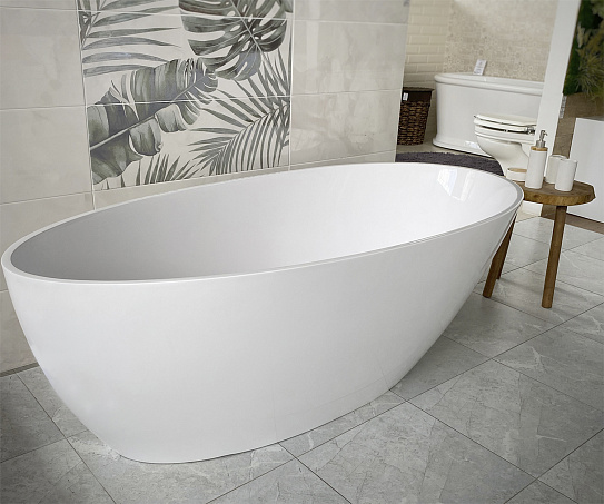 Ванна из литьевого мрамора Calipso Nova Gel 181х88см AQUA DE MARCO 1180WCAL_GEL