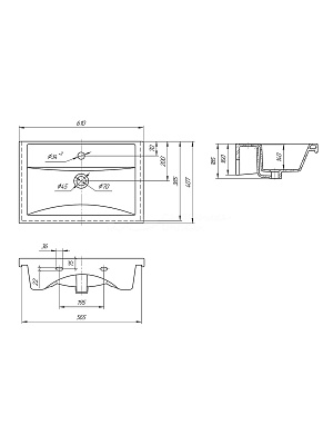 Раковина мебельная VIGO Фостер 60, 4640021060773