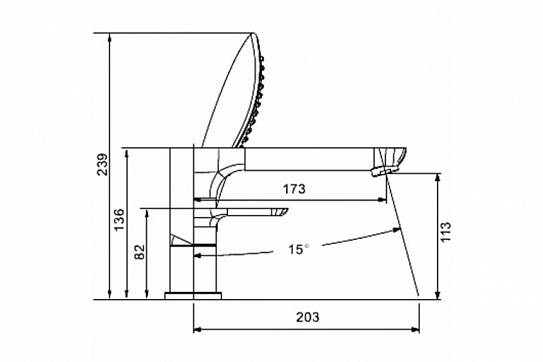 Смеситель на борт ванны Gappo G1148