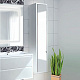 Шкаф - колонна зеркальный в ванную 35 см Aquaton Римини белый глянец 1A232703RN010 NEW
