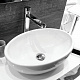 Раковина накладная 53 см овальная Sanita Luxe Ringo Cut 53х34