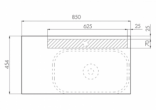 Тумба под раковину Aquaton Терра 85 дуб кантри, антрацит 1A247201TEKA0