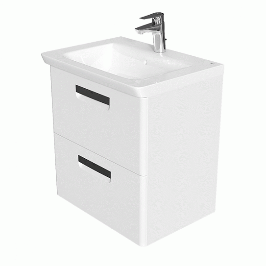 Тумба под раковину Roca The Gap 60 белый глянец ZRU9302879