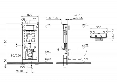 Система инсталляции для унитазов VitrA V12 762-5800-01