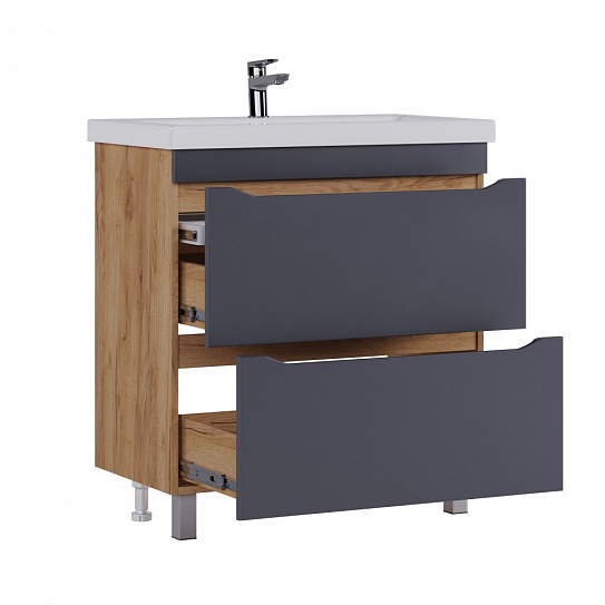 Тумба под раковину Wave 800-0-2 (Como) дуб золотой VIGO 385