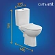 Унитаз компакт Cersanit NATURE Clean On 011 3/5 DPL EO slim