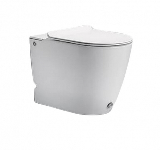 Приставной безбачковый унитаз с функцией импульсного смыва Cerutti spa Barbaria Pulse CT7264