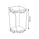 WK Isar WB-130-L Плетеная корзина с крышкой 46*35*55