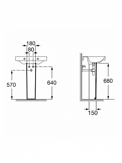 Пьедестал Roca Victoria 337390000